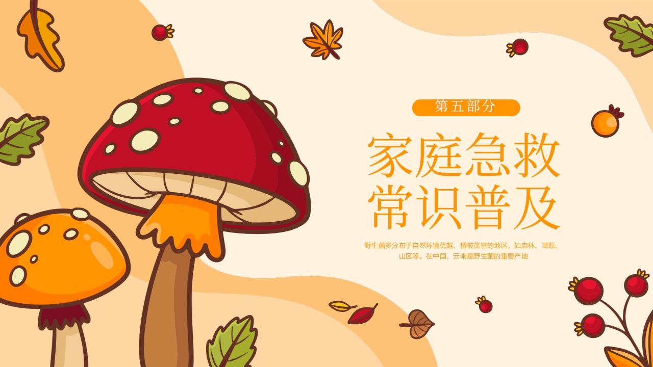 野生菌中毒急救PPT课件19