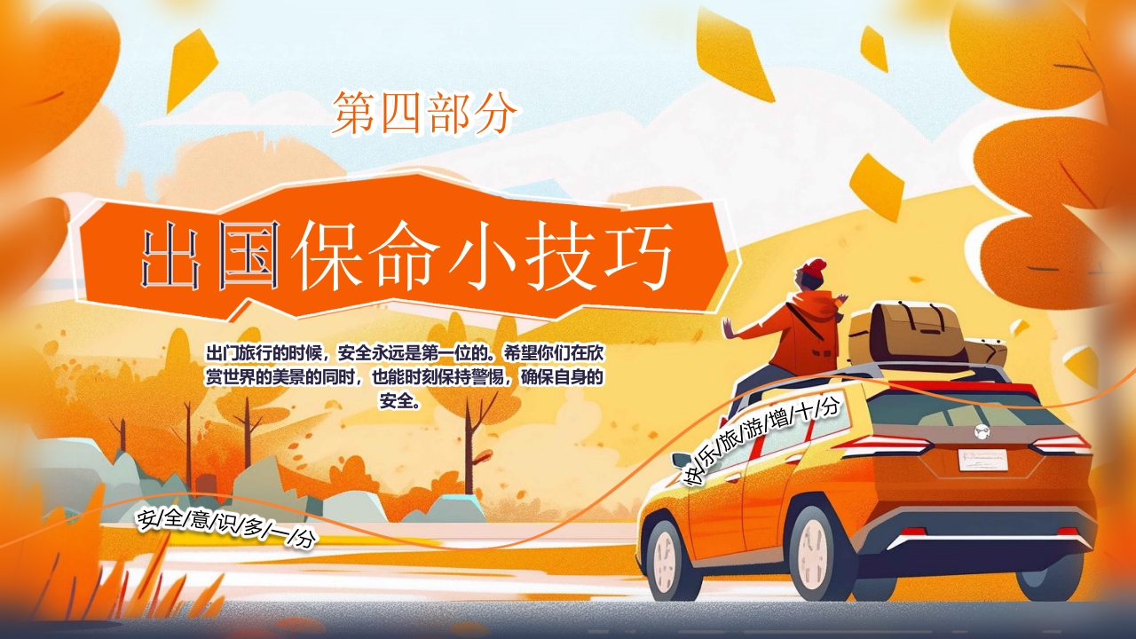 旅游安全常识旅行攻略PPT课件13
