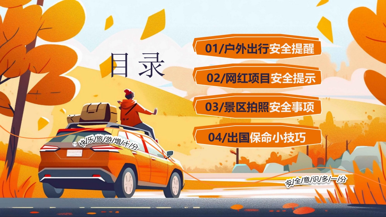 旅游安全常识旅行攻略PPT课件2
