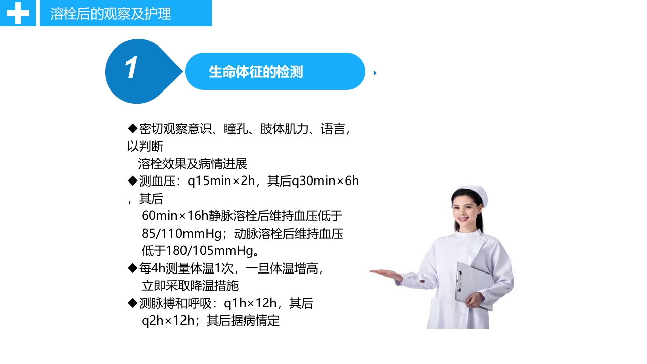 急性脑卒中静脉溶栓病人的护理PPT课件20