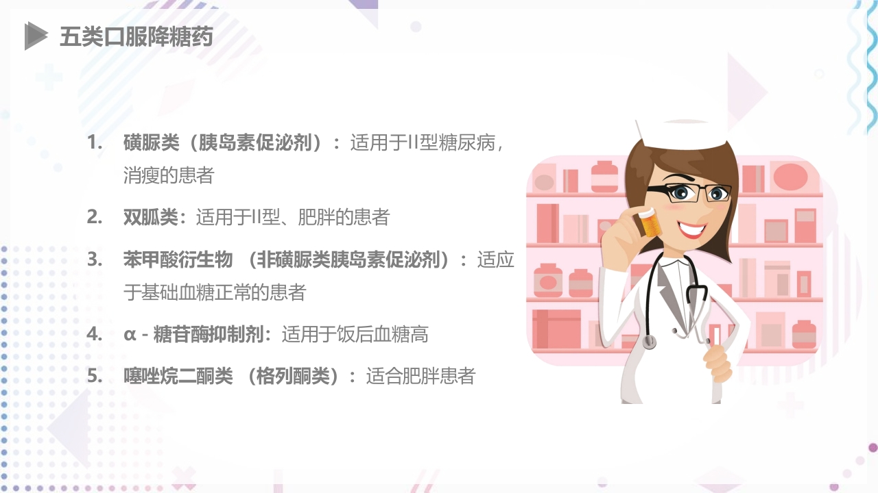 糖尿病口服用药指导大全PPT课件13