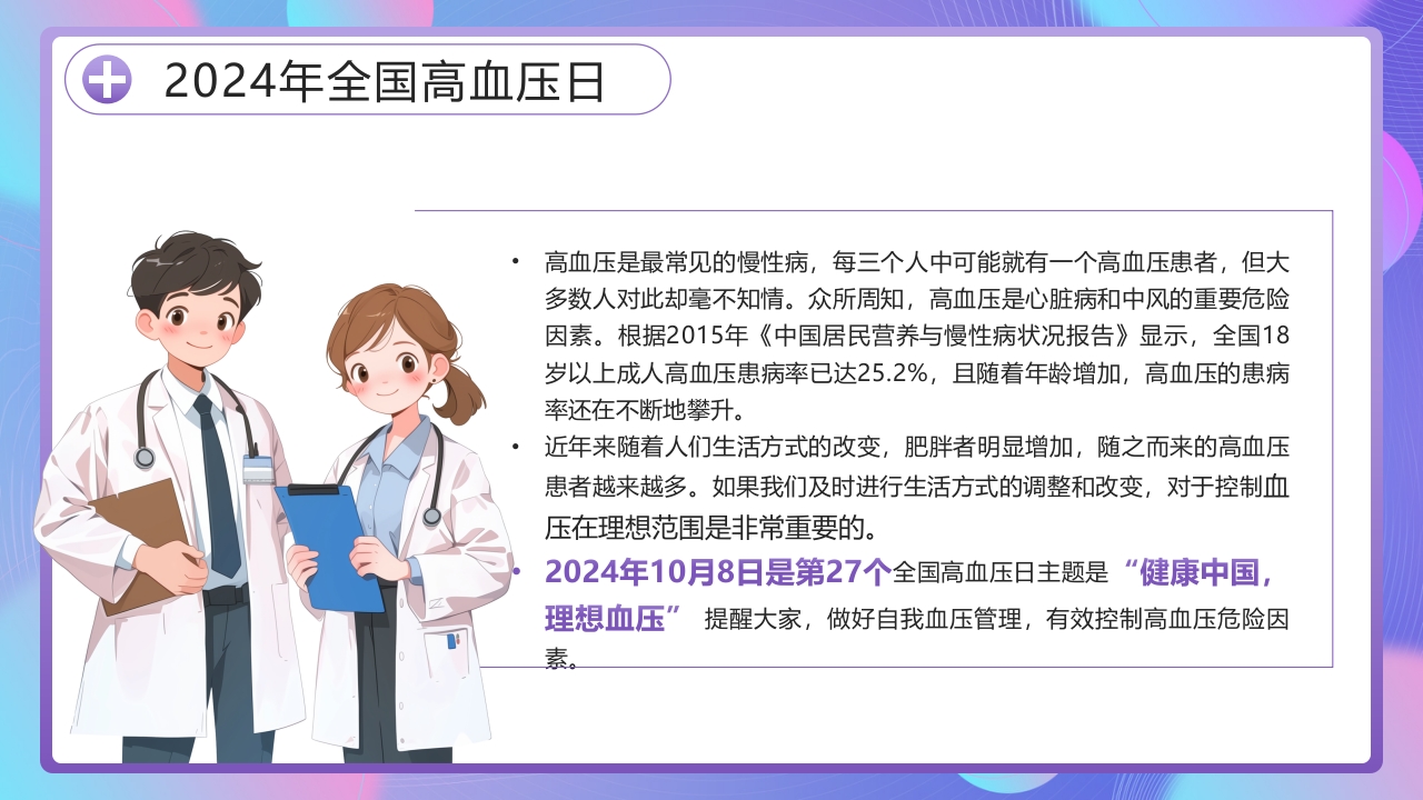 全国高血压日PPT课件4