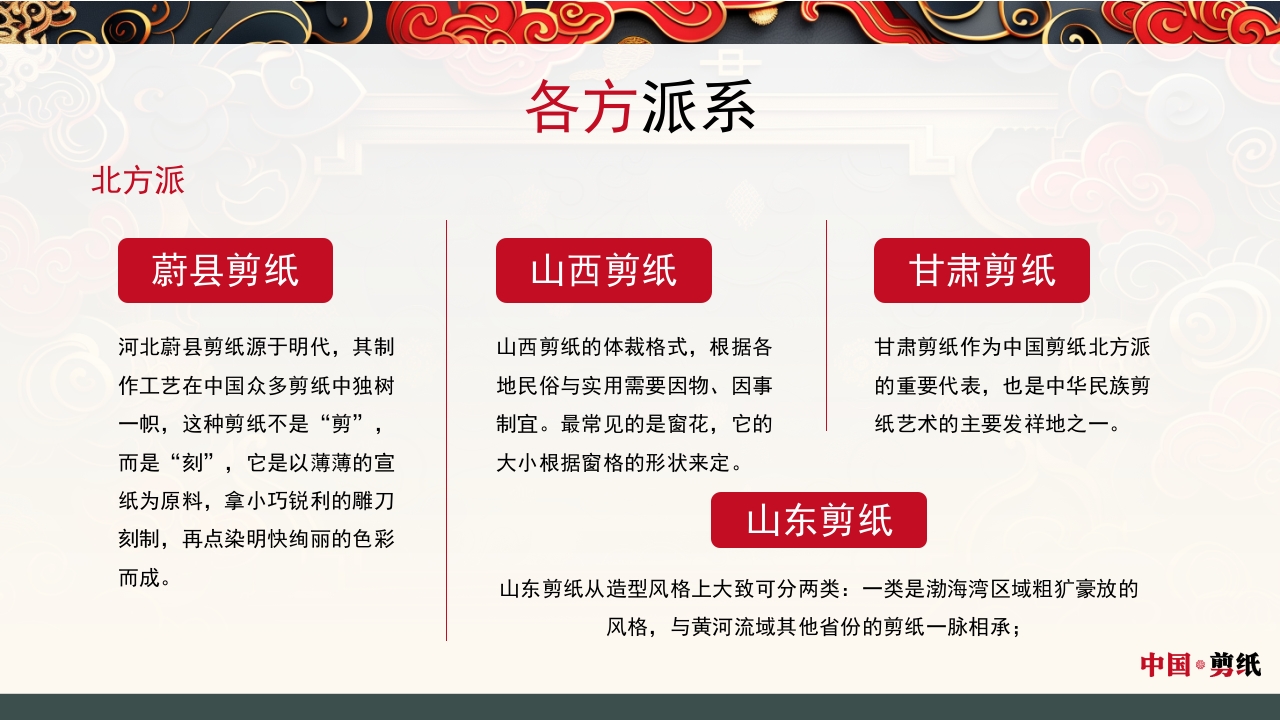 中国风非遗系列中国剪纸PPT课件35