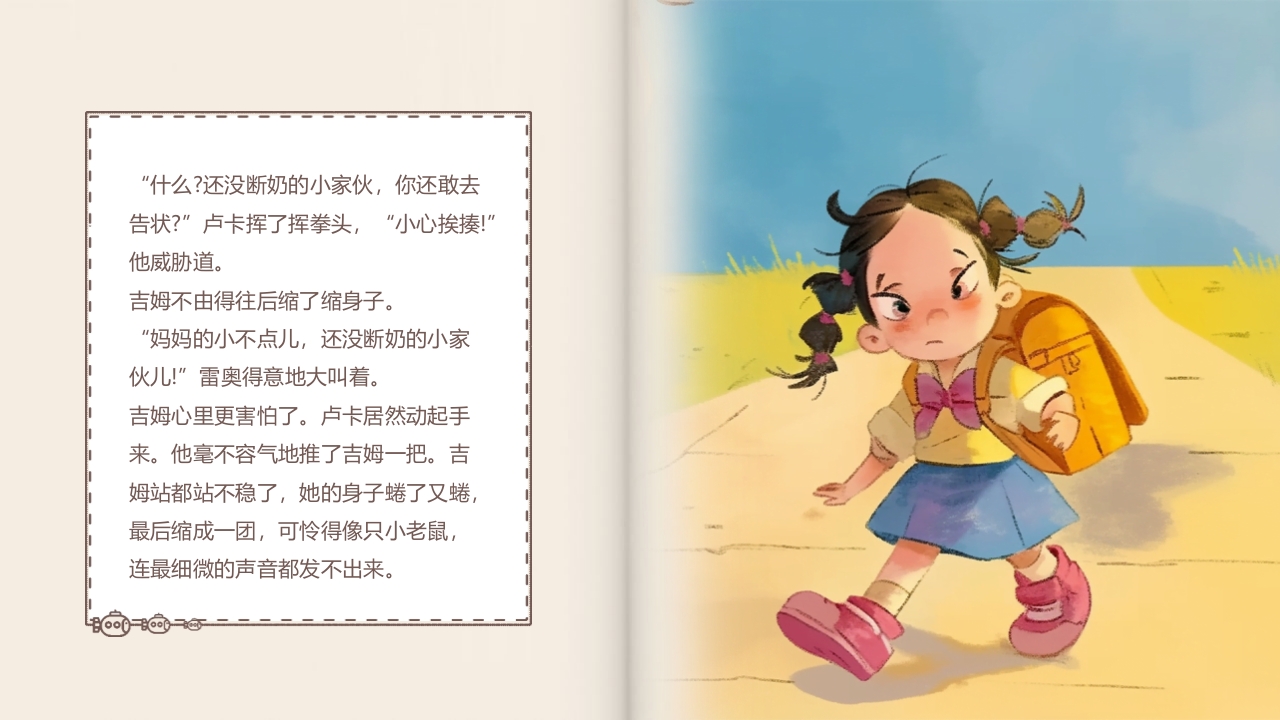 《别想欺负我》预防校园欺凌故事绘本PPT课件11