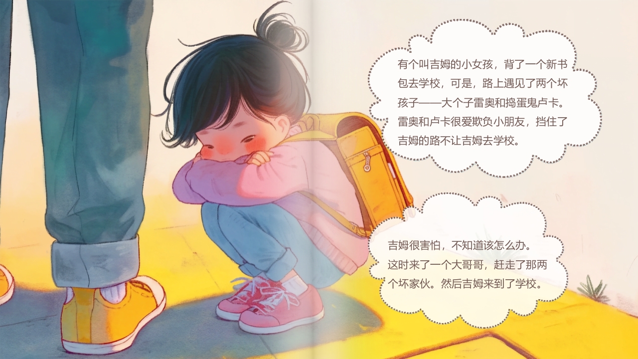 《别想欺负我》预防校园欺凌故事绘本PPT课件5