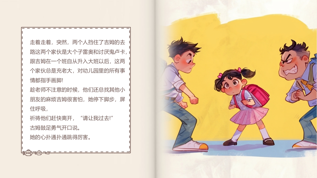 《别想欺负我》预防校园欺凌故事绘本PPT课件9