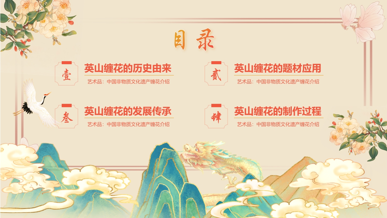 “于缠花之美观非遗之光”中国非物质文化遗产缠花介绍PPT课件3