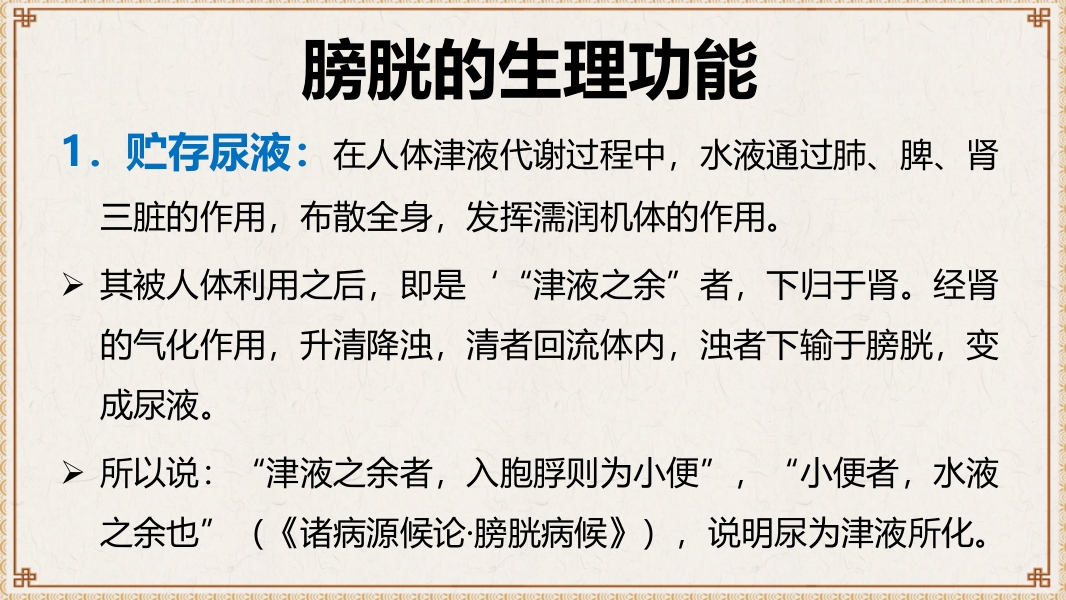 中医基础理论-藏象六腑奇恒之府ppt课件18