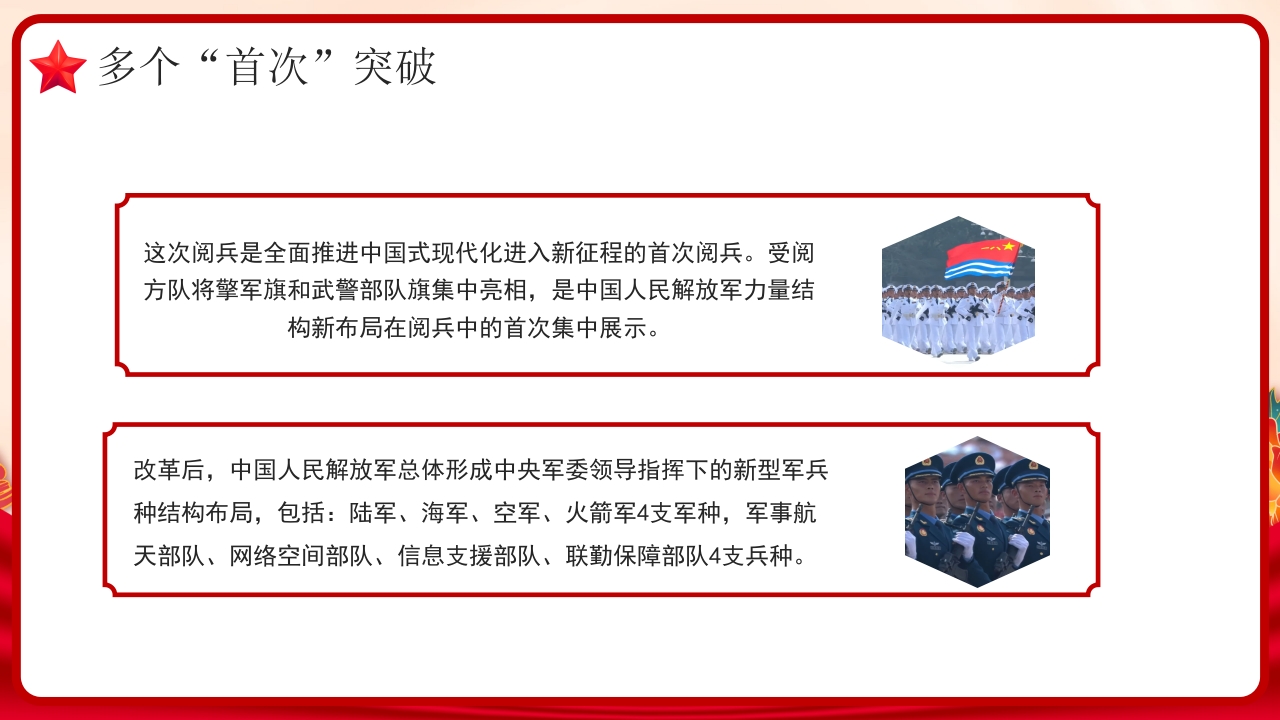 九三阅兵全景解析:大国重器首亮相,和平利剑震寰宇党课PPT课件-压缩8