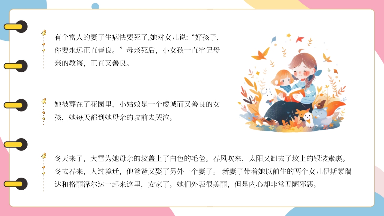 《灰姑娘》儿童童话故事绘本故事PPT课件3