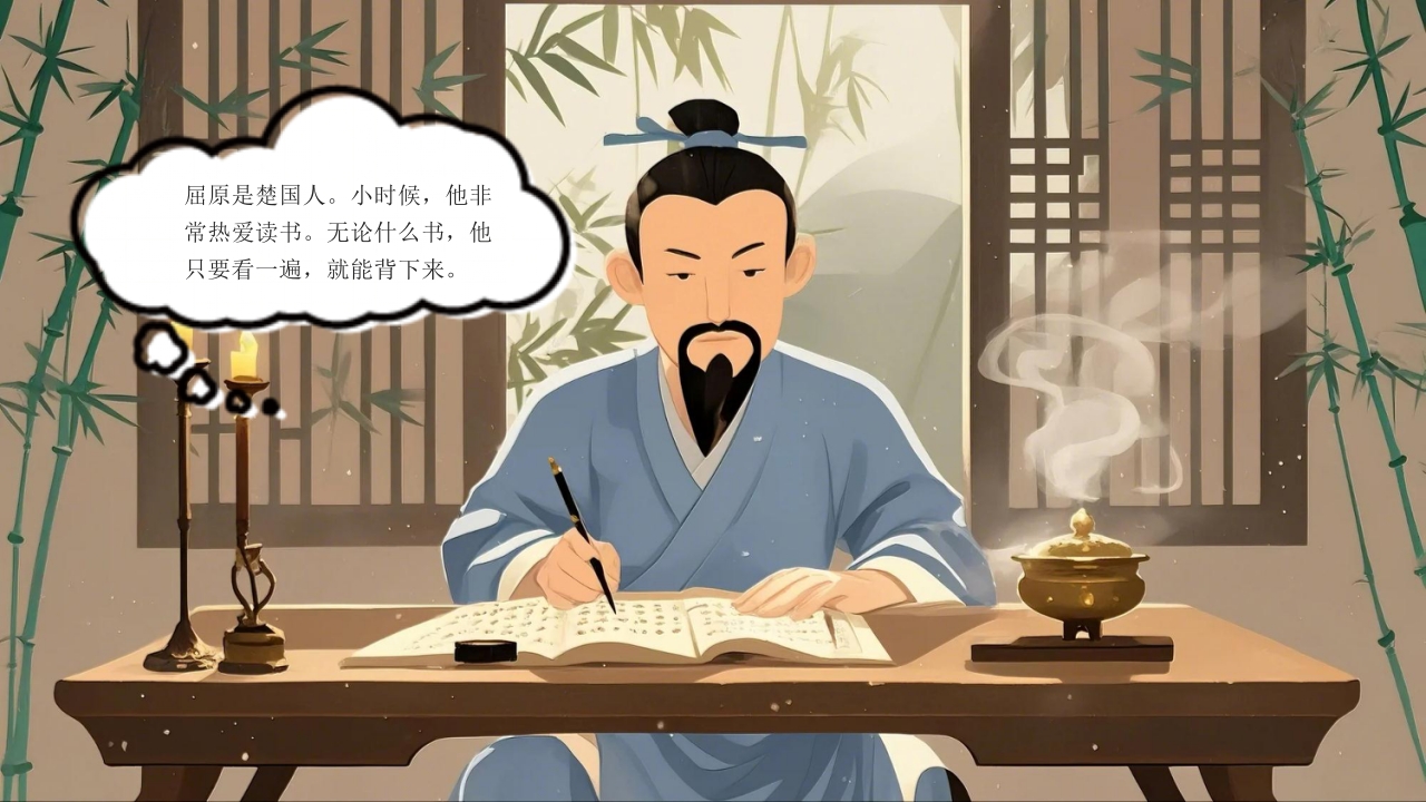 《屈原和端午》儿童绘本故事PPT课件3