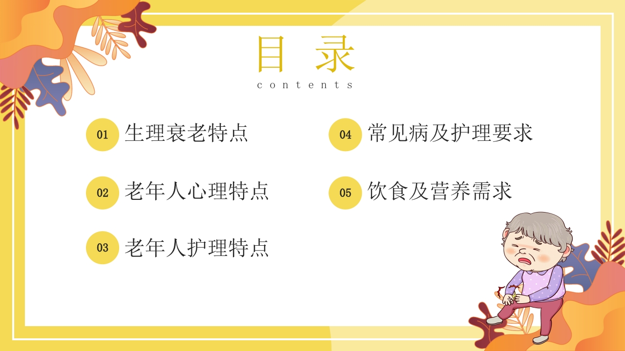 老年人护理健康教育培训ppt课件2