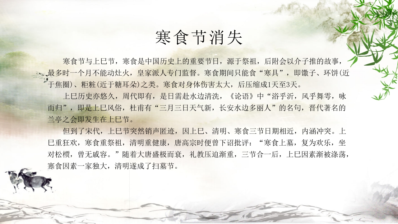 春季清明寒食节PPT课件10