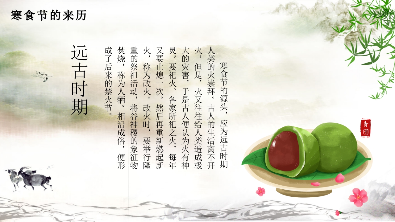 春季清明寒食节PPT课件7