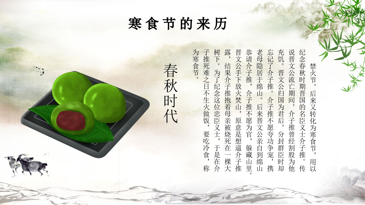 春季清明寒食节PPT课件8