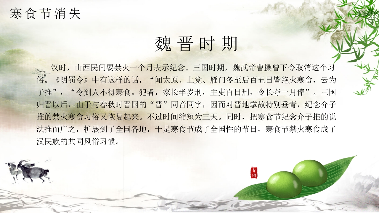 春季清明寒食节PPT课件9