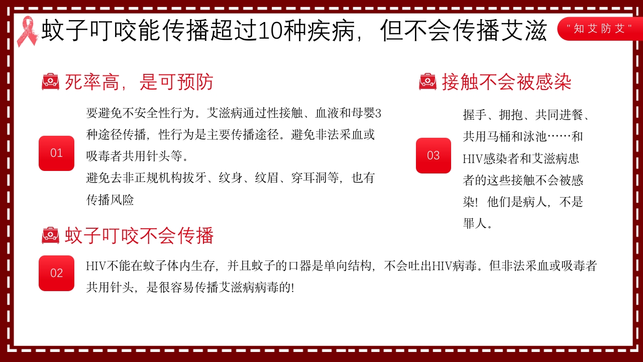 艾滋病日艾滋病知识科普PPT课件5