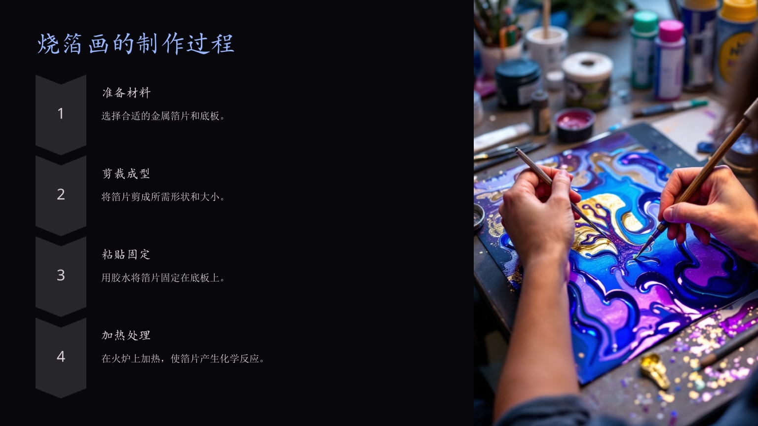 《烧箔画》传承千年的非遗艺术PPT课件4