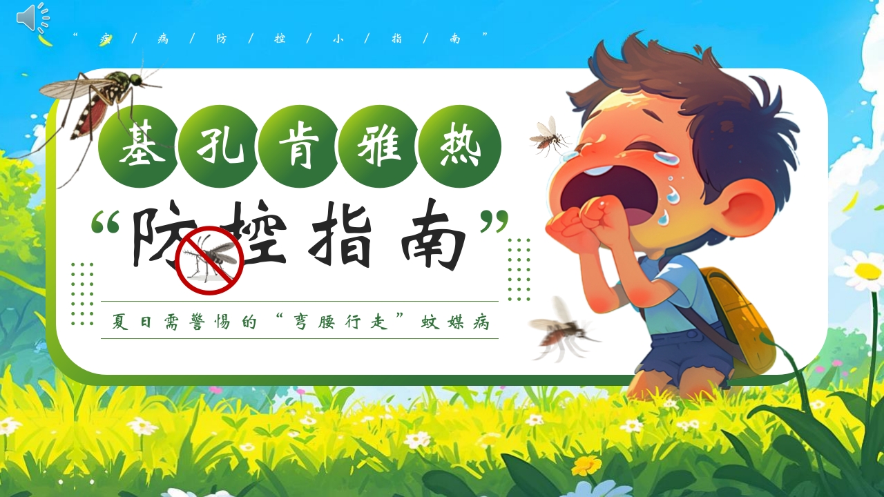 新插画风基孔肯雅热防控指南医学培训PPT课件