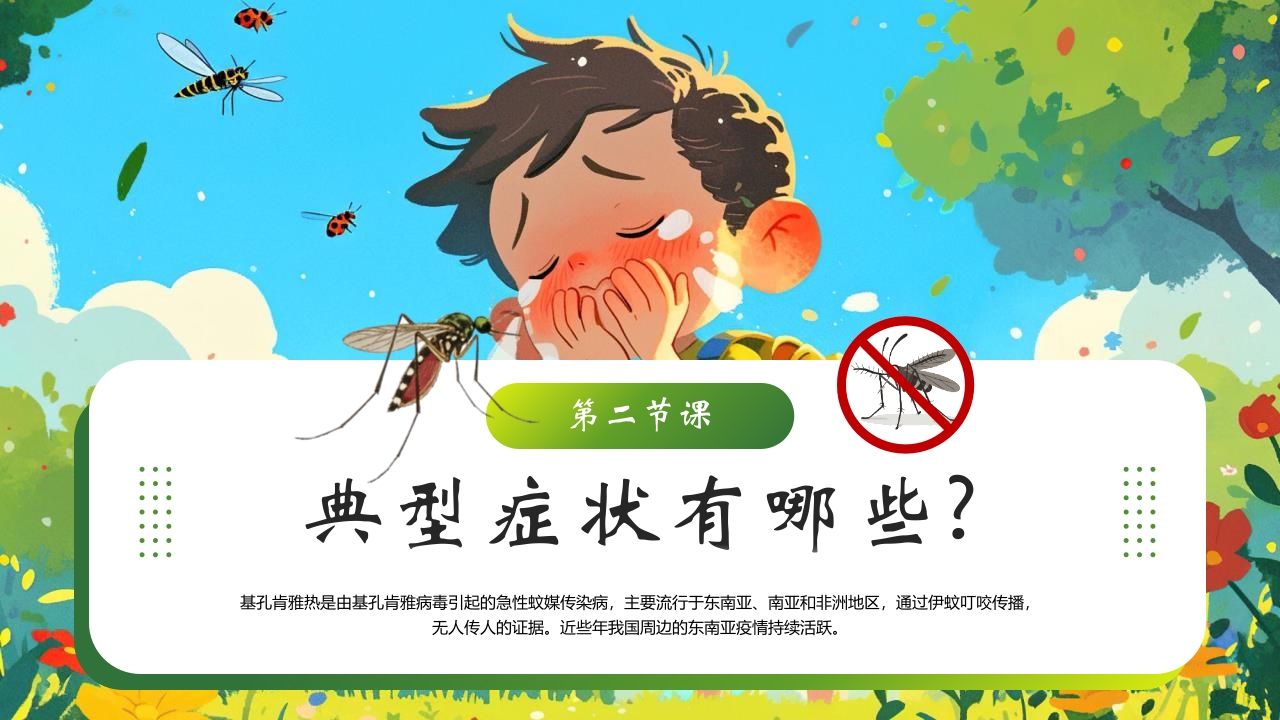 新插画风基孔肯雅热防控指南医学培训PPT课件5