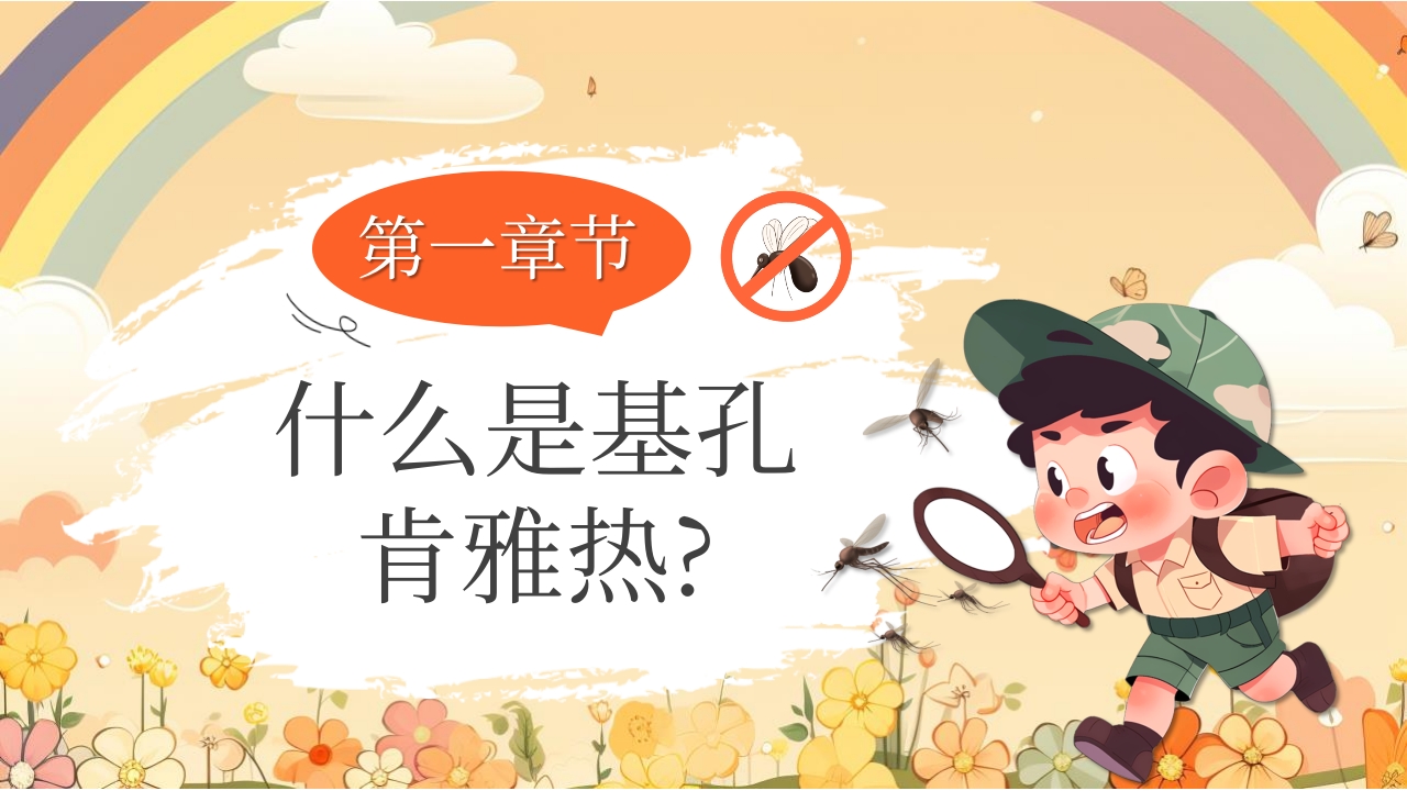 男孩背景的基孔肯雅热防控指南PPT课件3