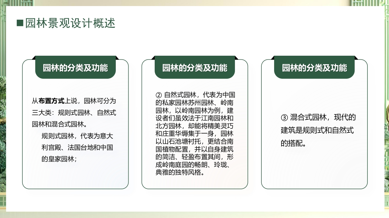 园林绿化景观设计PPT课件7