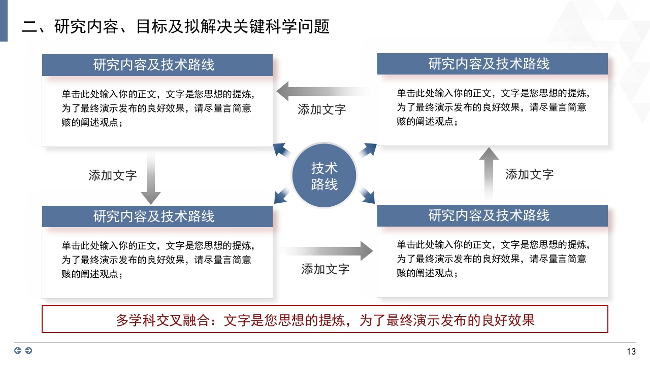 海岸线蓝背景·国家自然科学基金科研申请汇报答辩PPT模板13