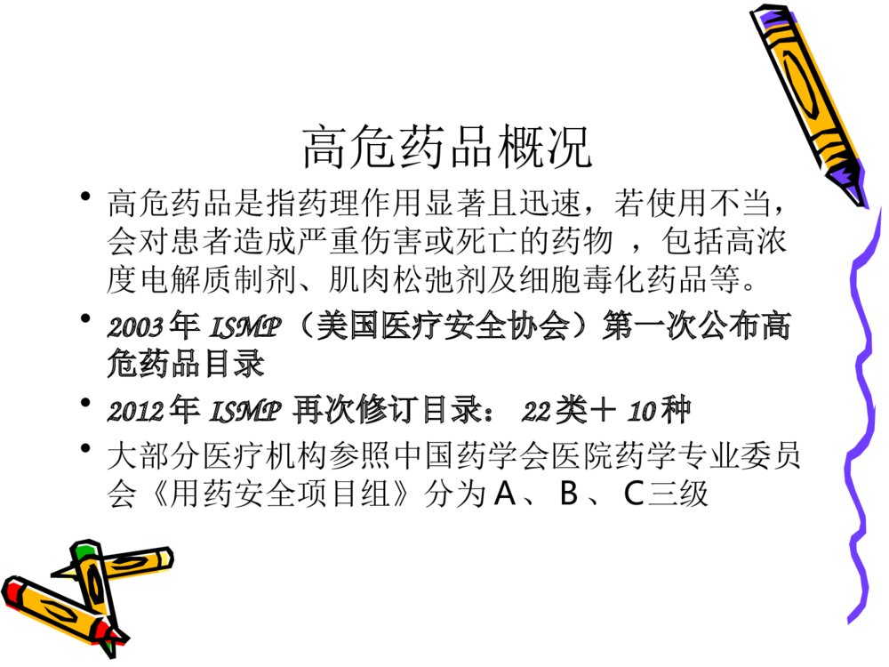 高危药品及病区存储药品管理ppt课件下载3