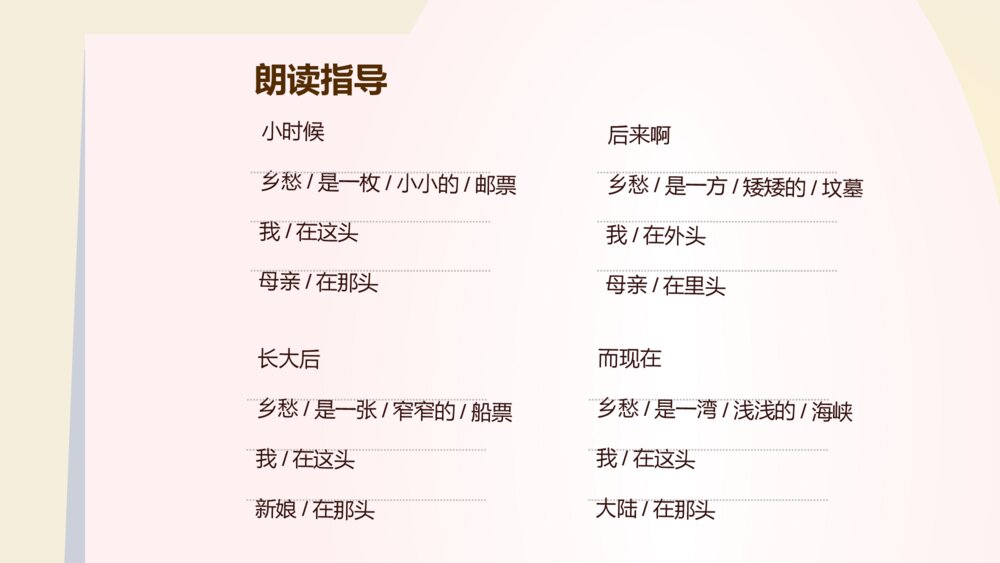 《乡愁》语文人教版九年级下册教学PPT课件7