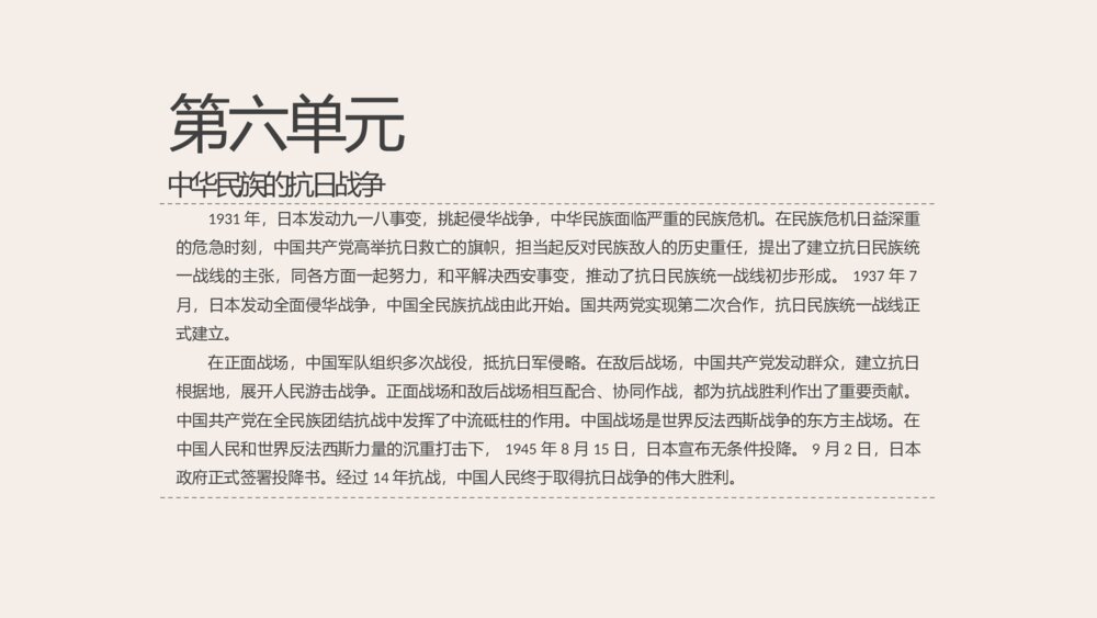 《敌后战场的抗战》人教版历史八年级上第21课教学PPT课件2