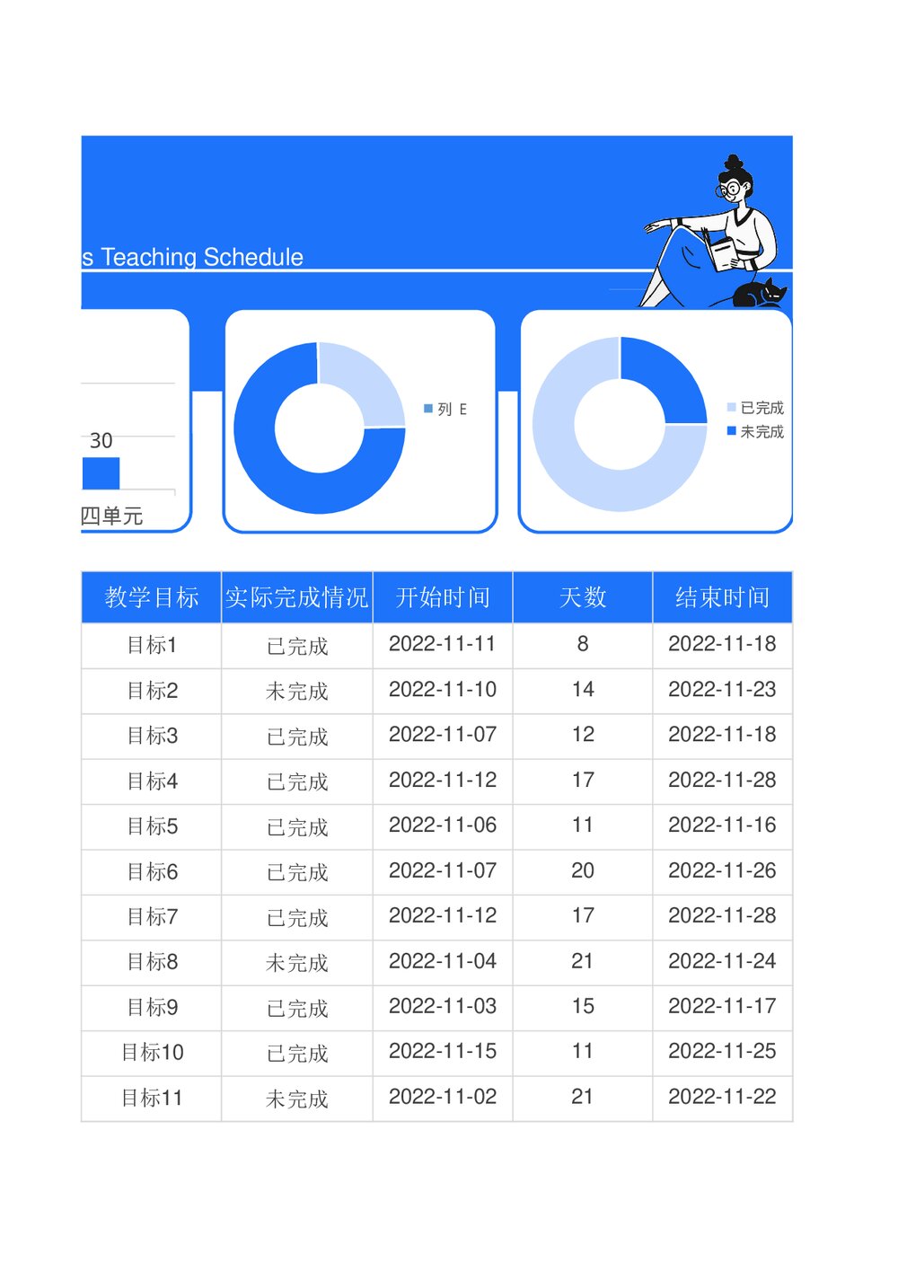 数学教学计划表3