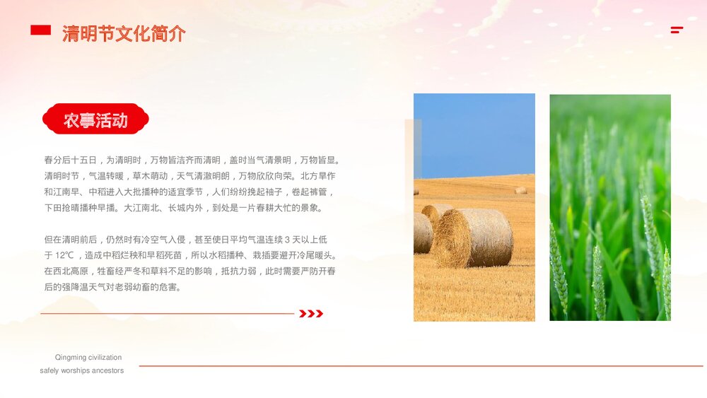 《清明祭祖情寄哀思》红色党政风清明节传统节日知识科普主题班会内容PPT课件6