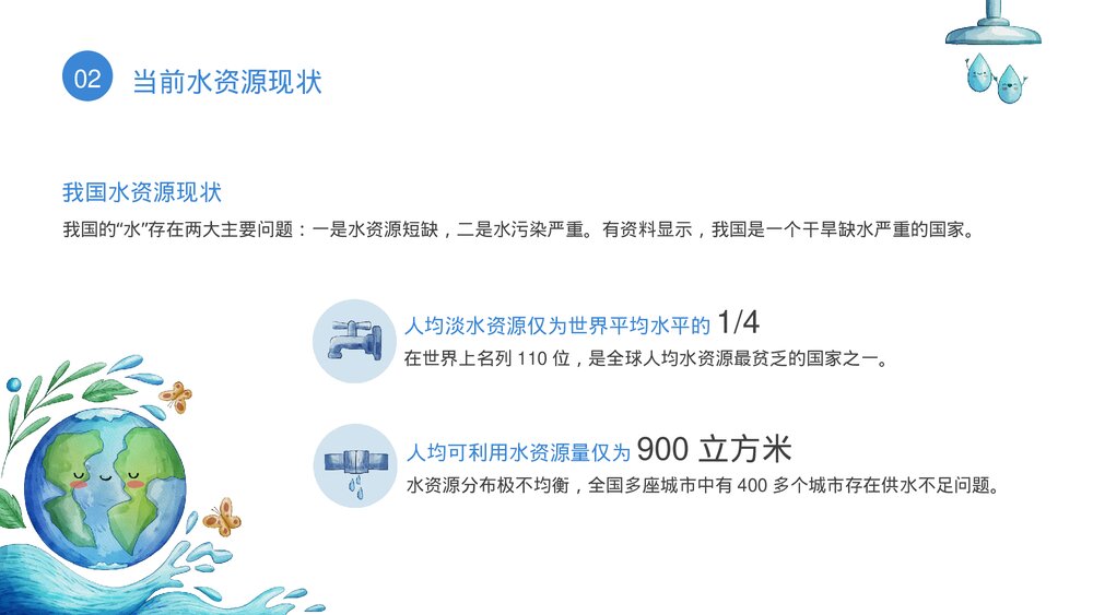 世界水日节约水资源宣传PPT课件(带内容)8