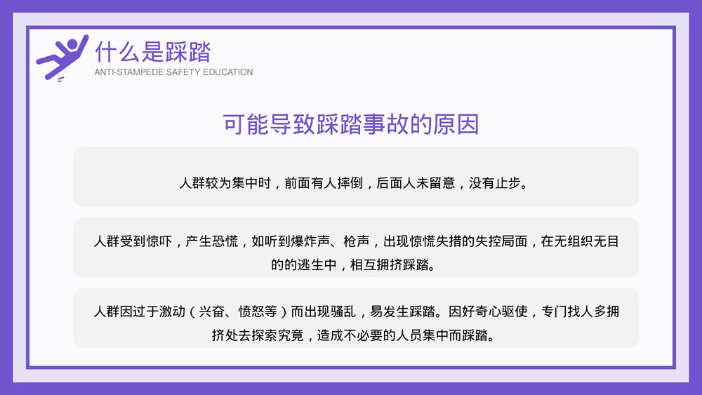 校园防踩踏安全教育知识教育宣传PPT课件(带内容)9