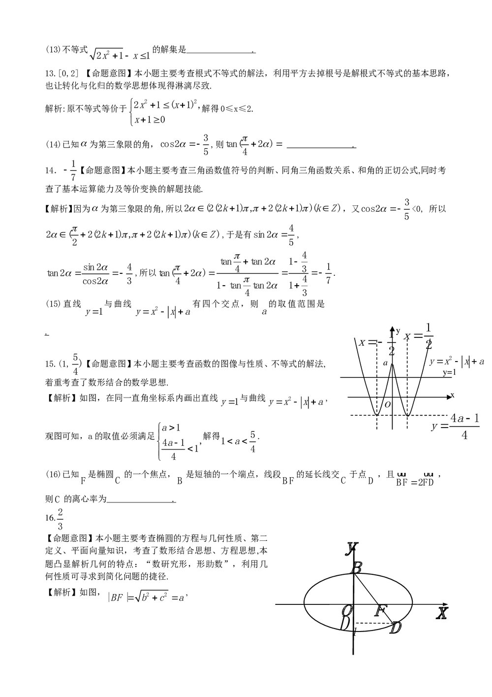 (理全国Ⅰ-Ⅱ卷)高考数学理科试卷及答案解析6