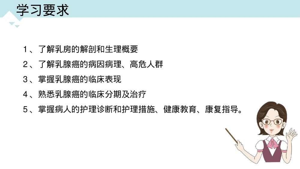 乳房肿瘤的围术期护理PPT课件（带内容·可编辑修改）2