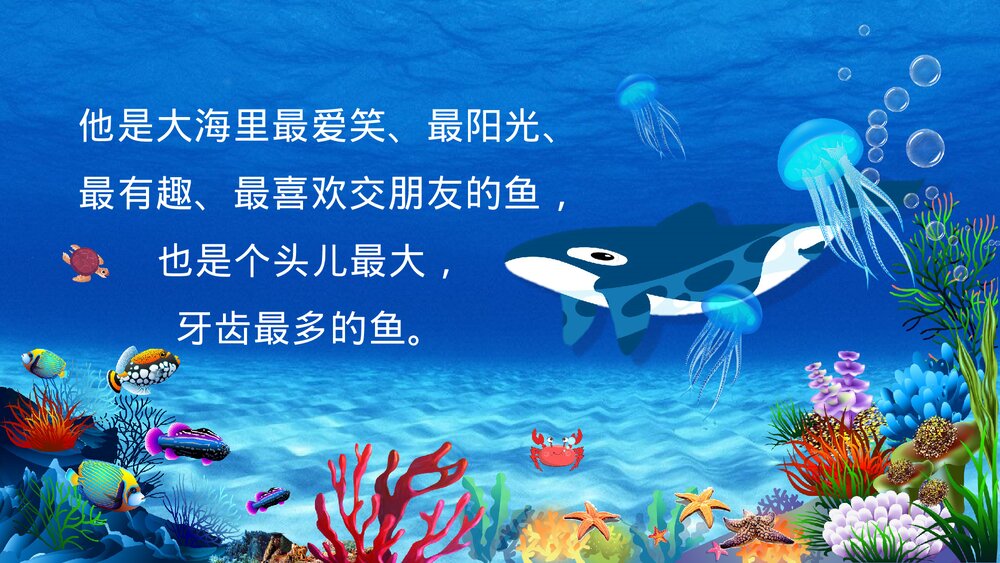 《爱笑的虎鲸》幼儿园儿童绘本故事PPT课件(可编辑)3
