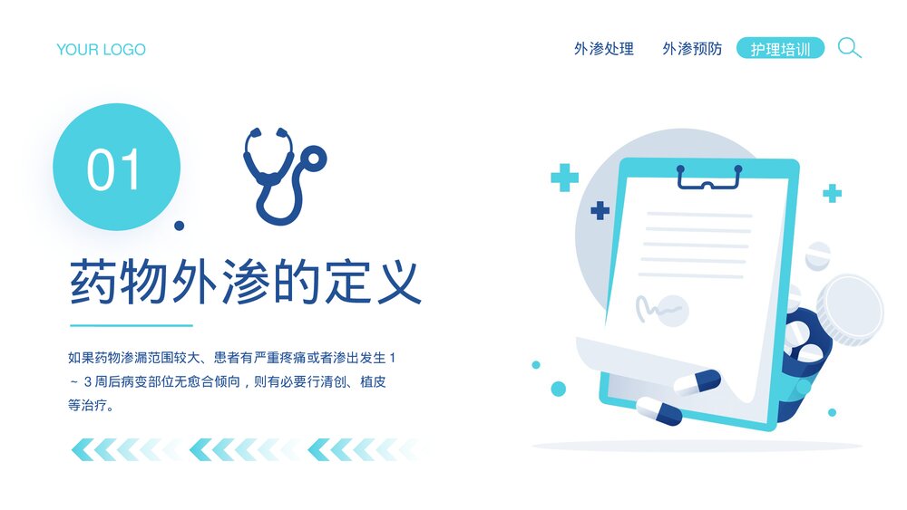 药物外渗的预防与处理教育培训PPT课件(电子版·带内容)3