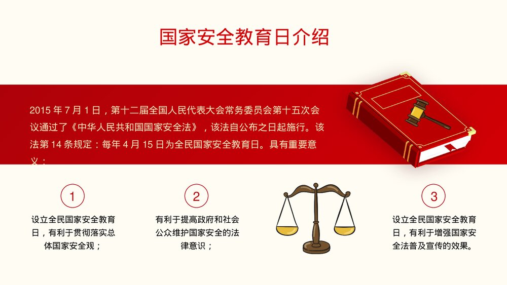 中小学全民国家安全教育日知识维护国家安全主题班会PPT课件下载4