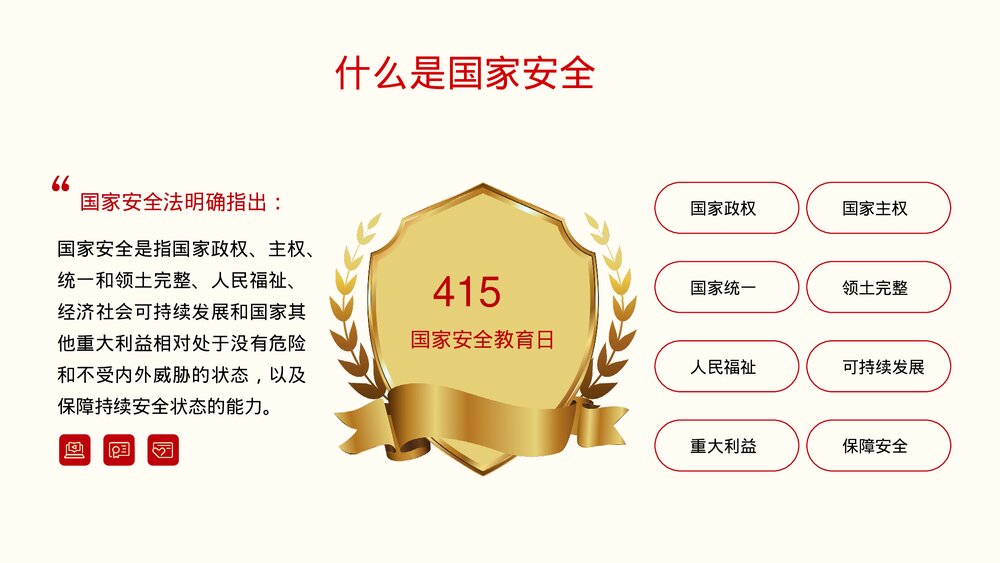 中小学全民国家安全教育日知识维护国家安全主题班会PPT课件下载6