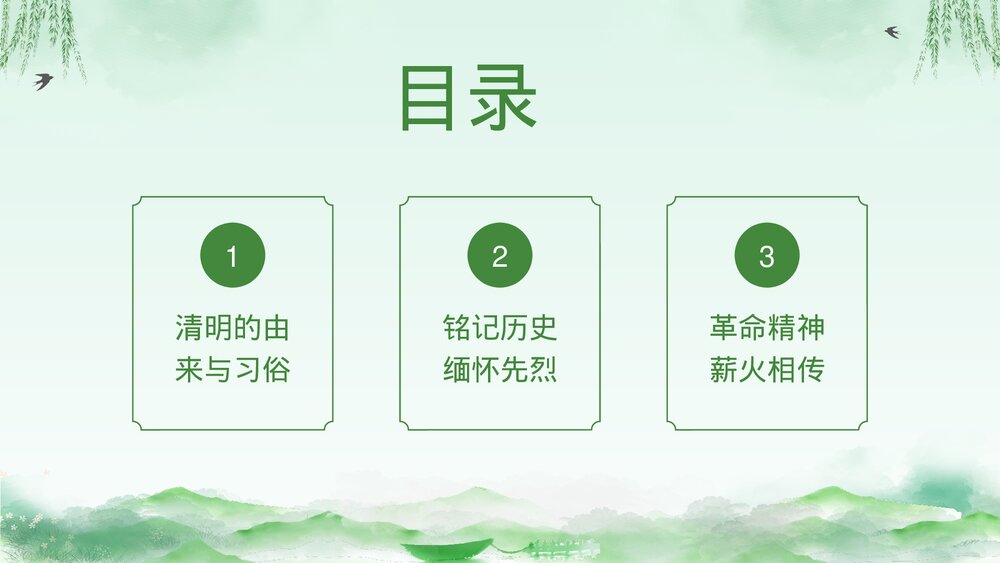 清明节缅怀先烈爱国主题教育班会PPT课件(带内容)2