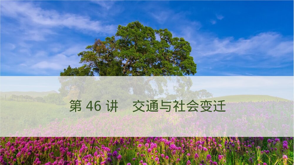 历史-部编版-一轮复习-22版：第46讲 交通与社会变迁和医疗与公共卫生PPT课件4