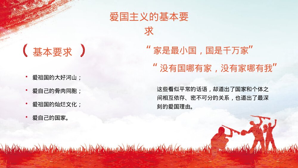 新时代爱国主义教育主题学生班会PPT课件下载(带内容)5