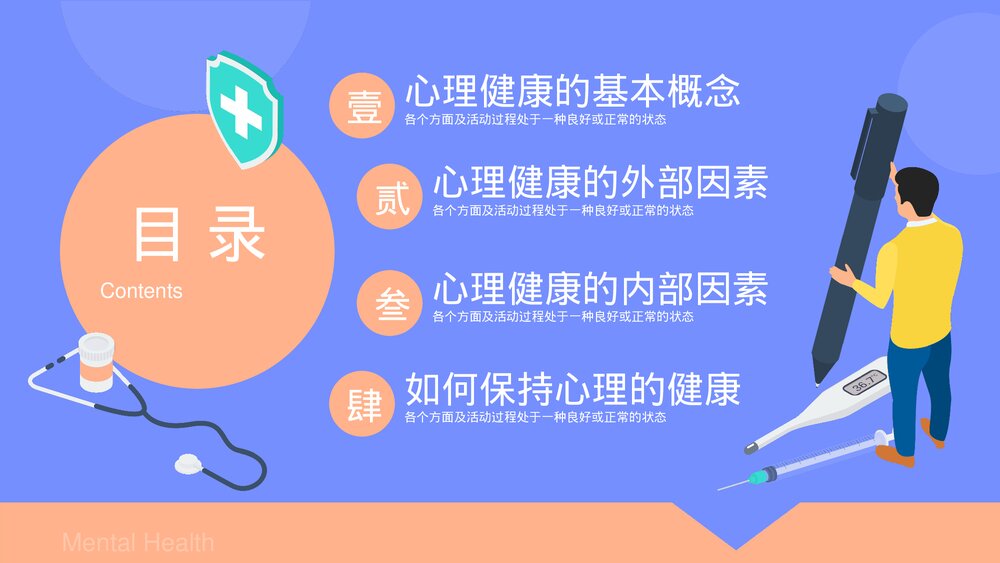 人文关怀·心理健康PPT课件下载2