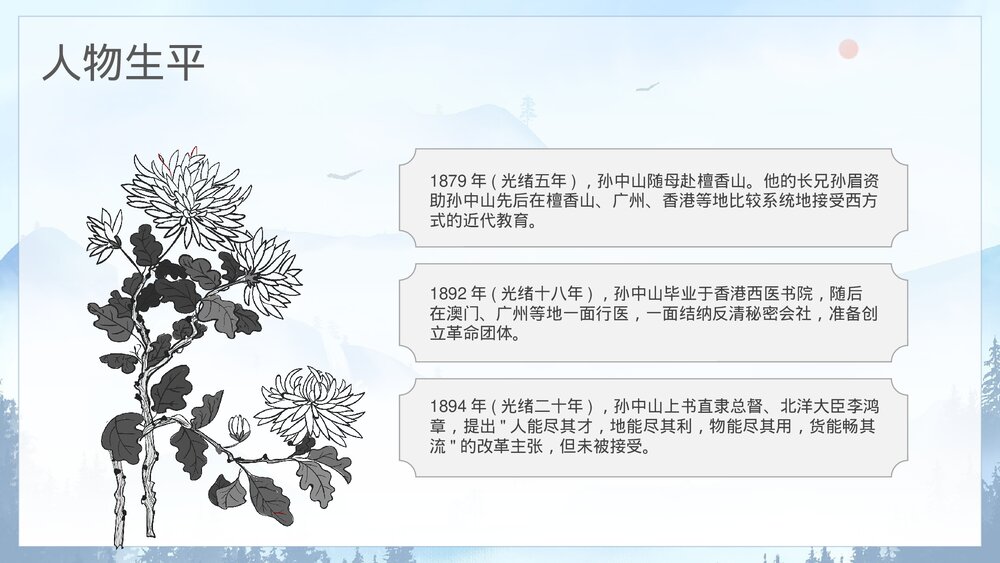 近代史名人之《孙中山》先生个人简介通用PPT课件下载6