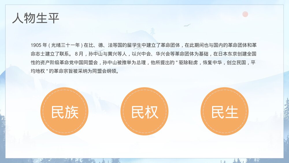 近代史名人之《孙中山》先生个人简介通用PPT课件下载7