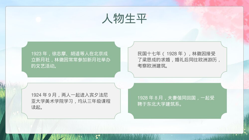 近代史名人之《林徽因》介绍教学通用PPT课件下载5