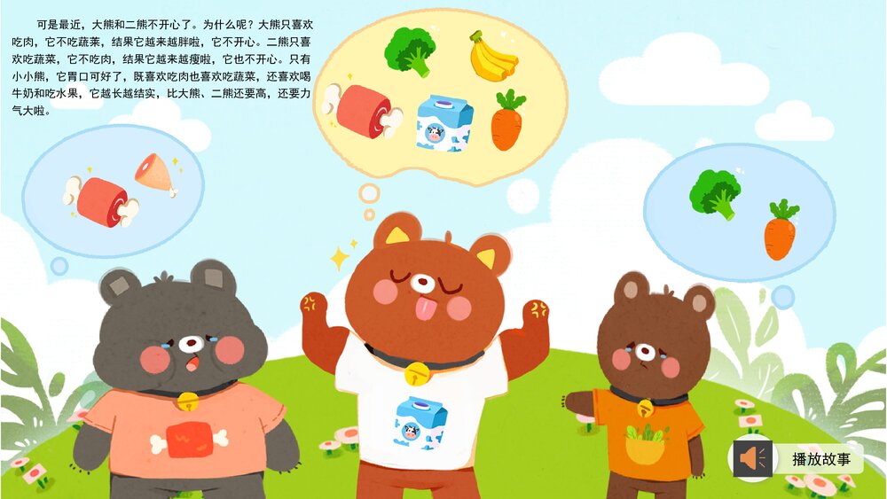 《三只熊》幼儿园小班健康语言教育主题PPT课件(含word教案)6