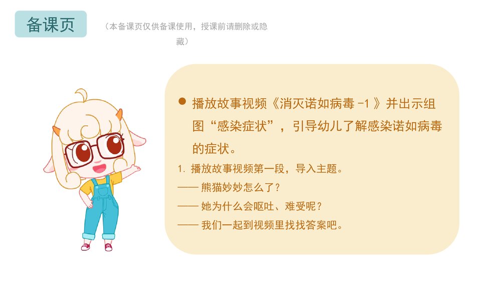 《预防诺如病毒》幼儿园小中大班健康教育主题PPT课件(含word教案)2