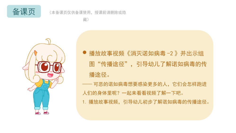 《预防诺如病毒》幼儿园小中大班健康教育主题PPT课件(含word教案)8